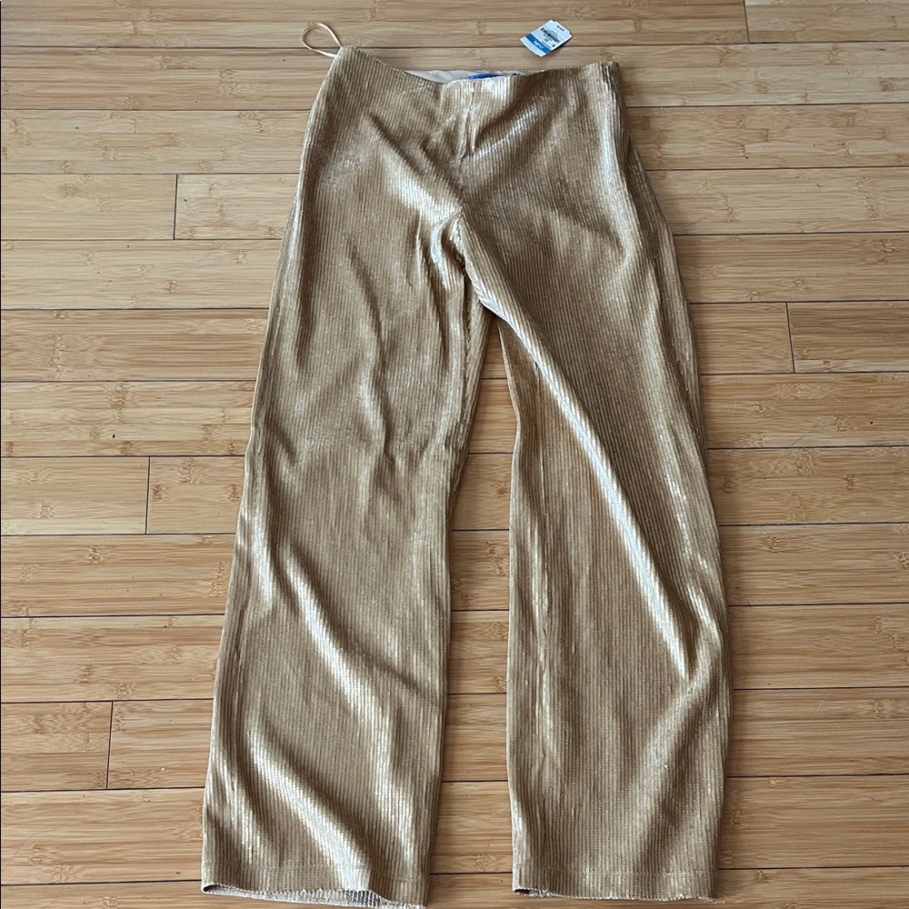 J. McLaughlin Gold Sequin Pants